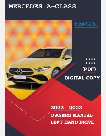 mercedes benz a-class 2022-2023 owners manual